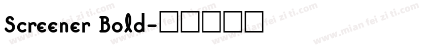 Screener Bold字体转换